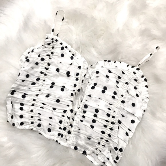 Maje polka dot black and white top 3 NWT - Picture 7 of 11